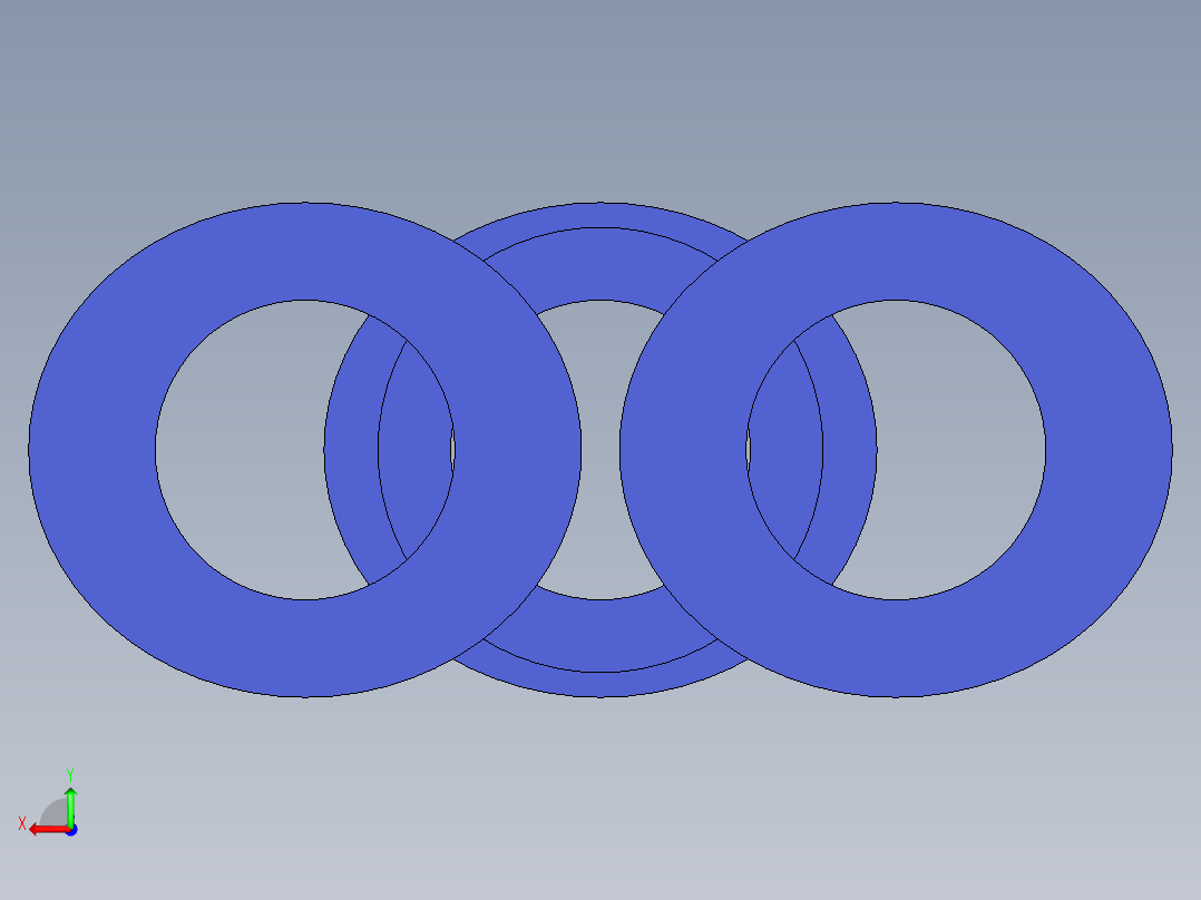 B3004492-推入式三通管接头 Y 型 10mm后视图