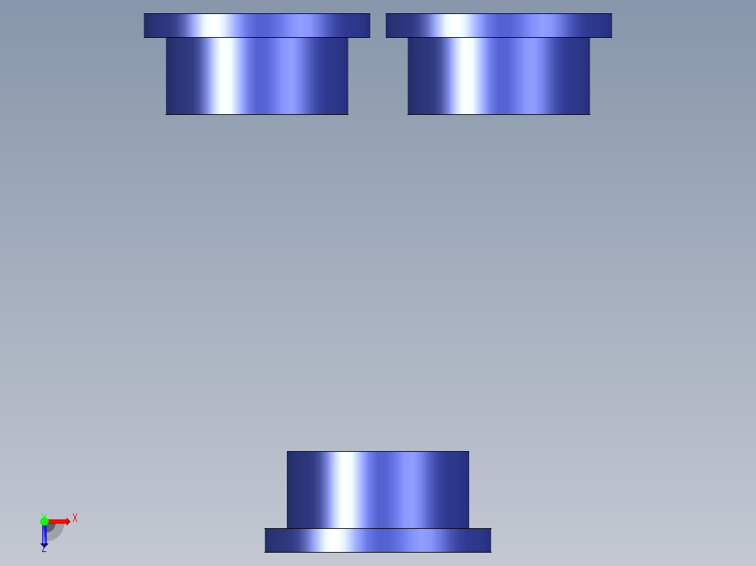 B3004492-推入式三通管接头 Y 型 10mm俯视图
