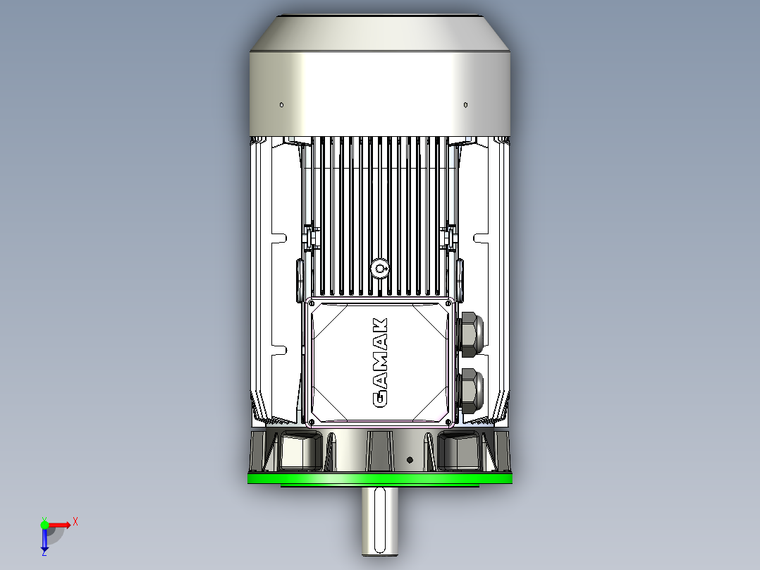 GAMAK 3G AGM 200-L B5 电机 37kW俯视图