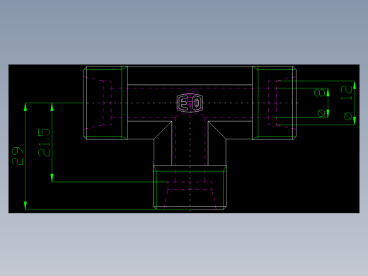 PARKER管接头EO Union tee T12S71X_front