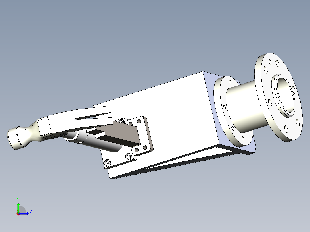 羊角锤夹具左视图