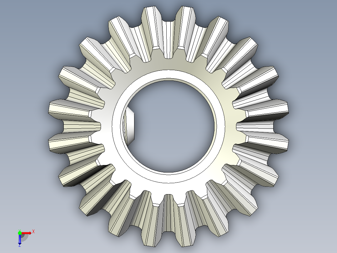 金属斜齿轮俯视图