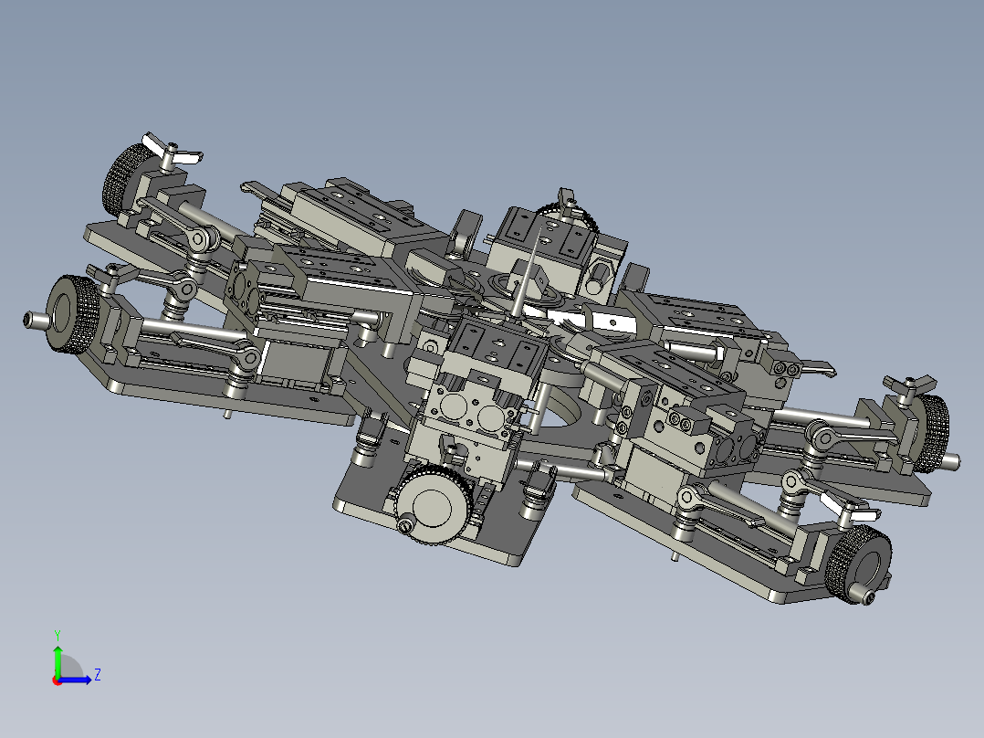 45度六穴切割组件左视图