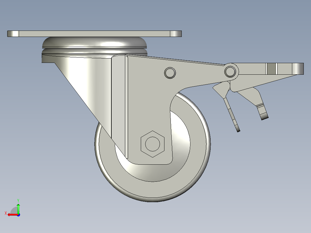 脚轮上隆JDD-40后视图