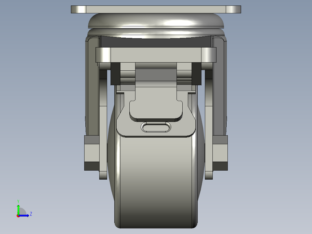 脚轮上隆JDD-40左视图