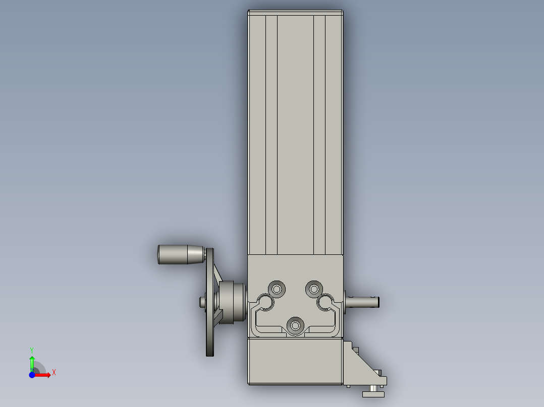 LA660A调宽机构(上方)前视图
