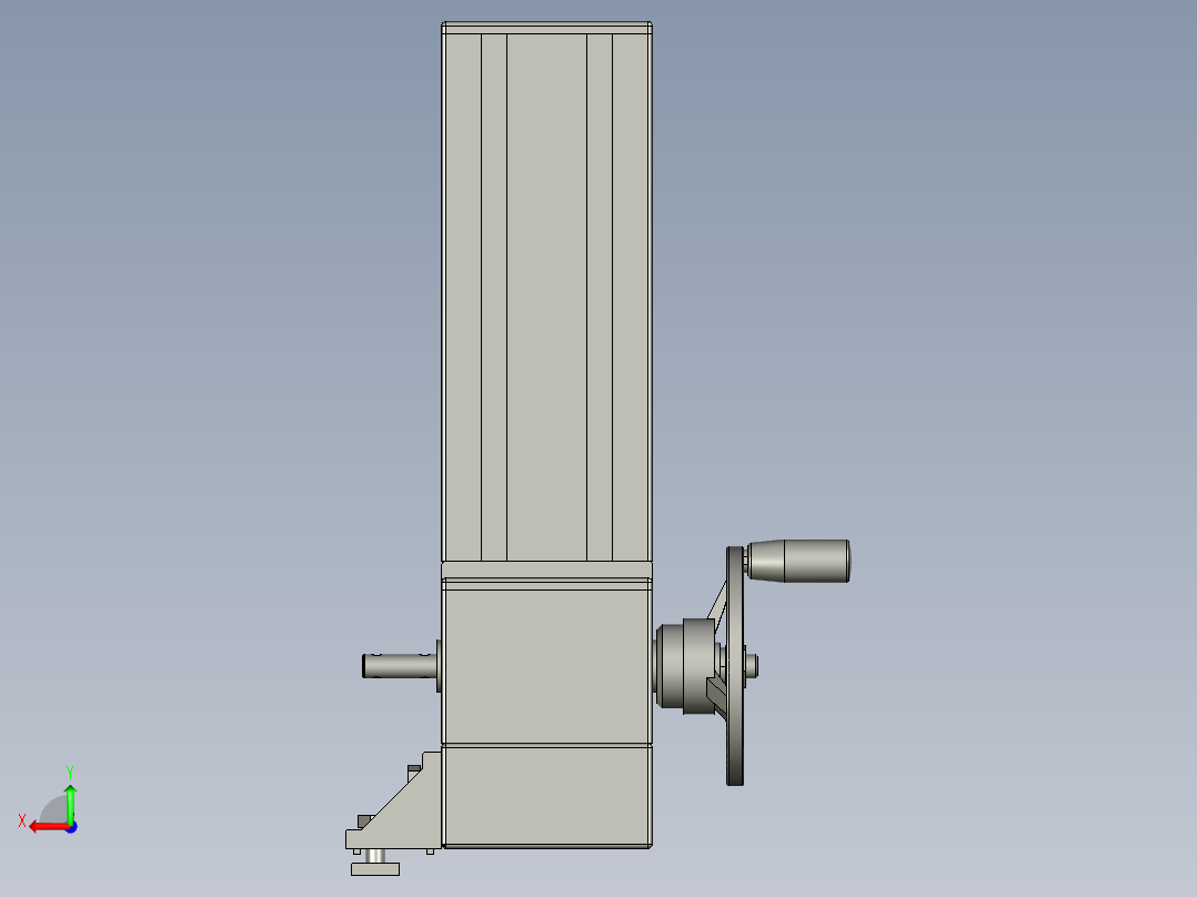 LA660A调宽机构(上方)后视图