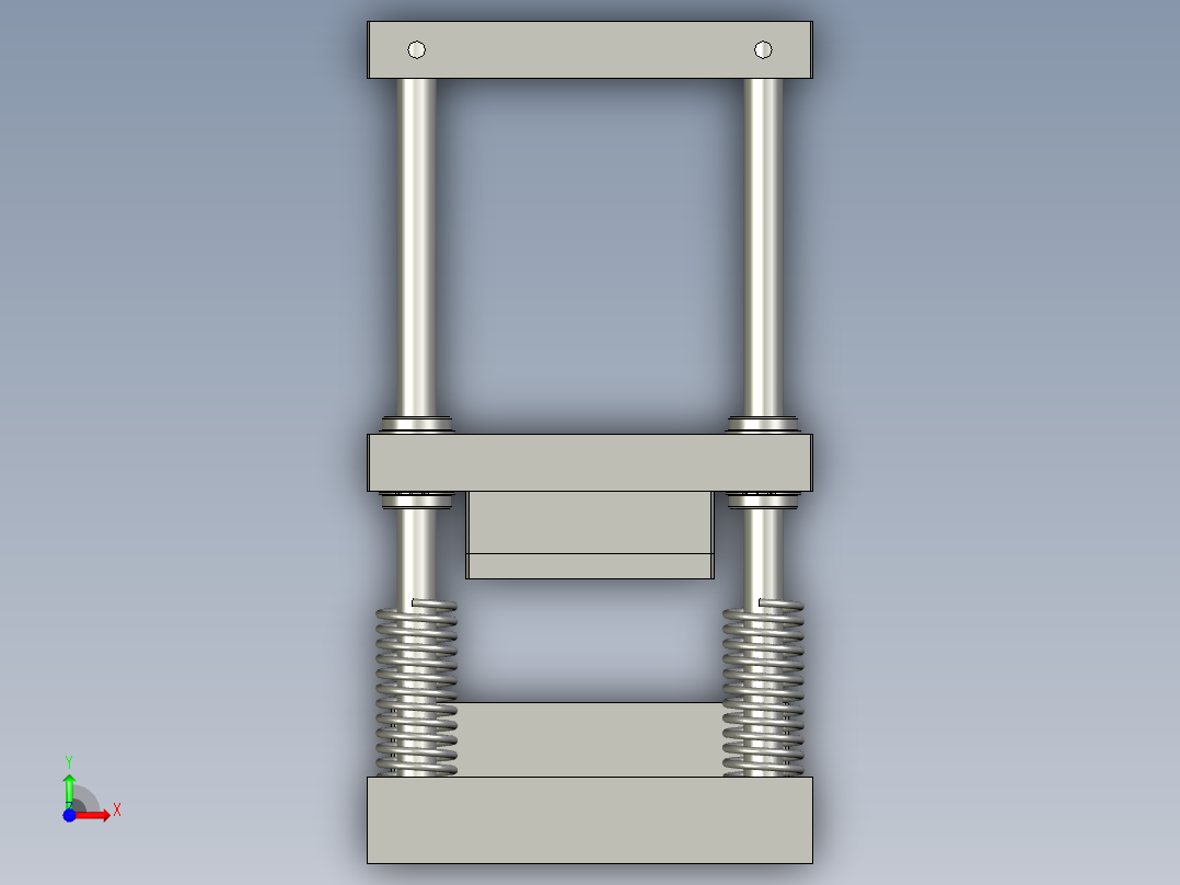 裁剪模架--纸板前视图