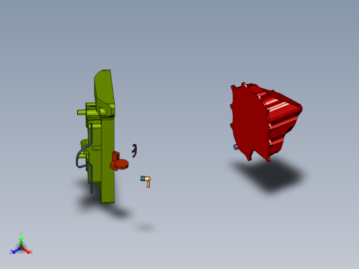 特别版直列四缸发动机正等轴测缩略图