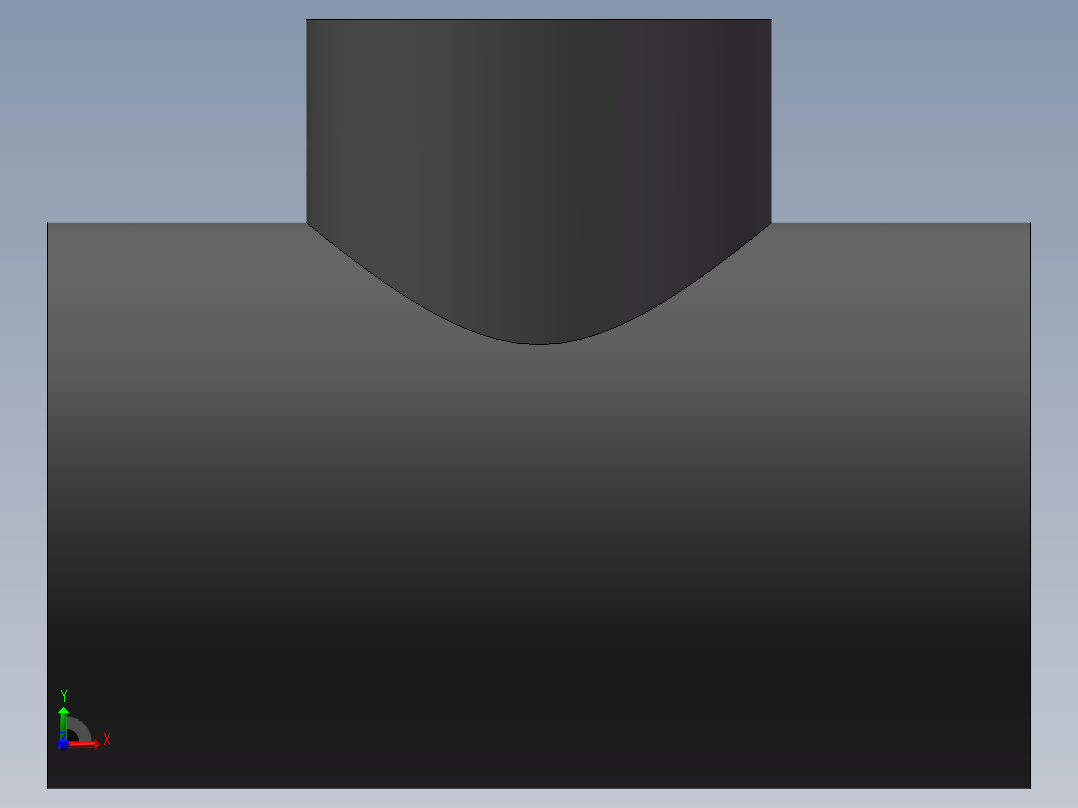 RTee_DN400_300_U-PVC前视图