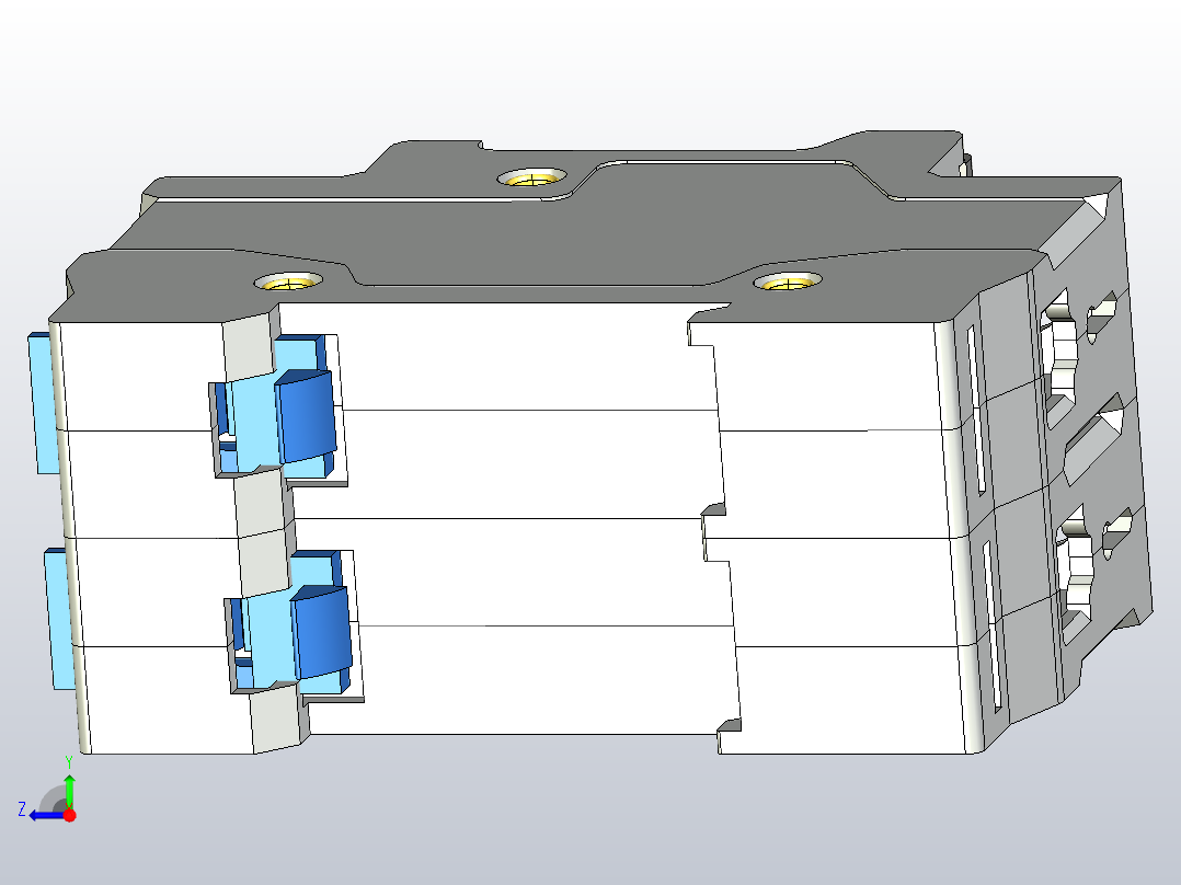 正泰保险座保险管RT28N-32X-2P右视图