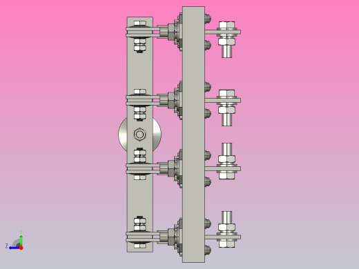 HS11-400_48 4P双投开启式刀开关三维模型202103右视缩略图