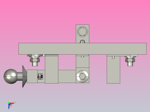HS11-400_48 4P双投开启式刀开关三维模型202103俯视缩略图
