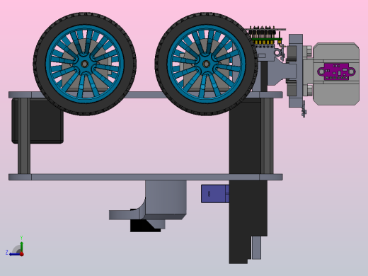 带夹爪的四轮驱动编程小车右视缩略图