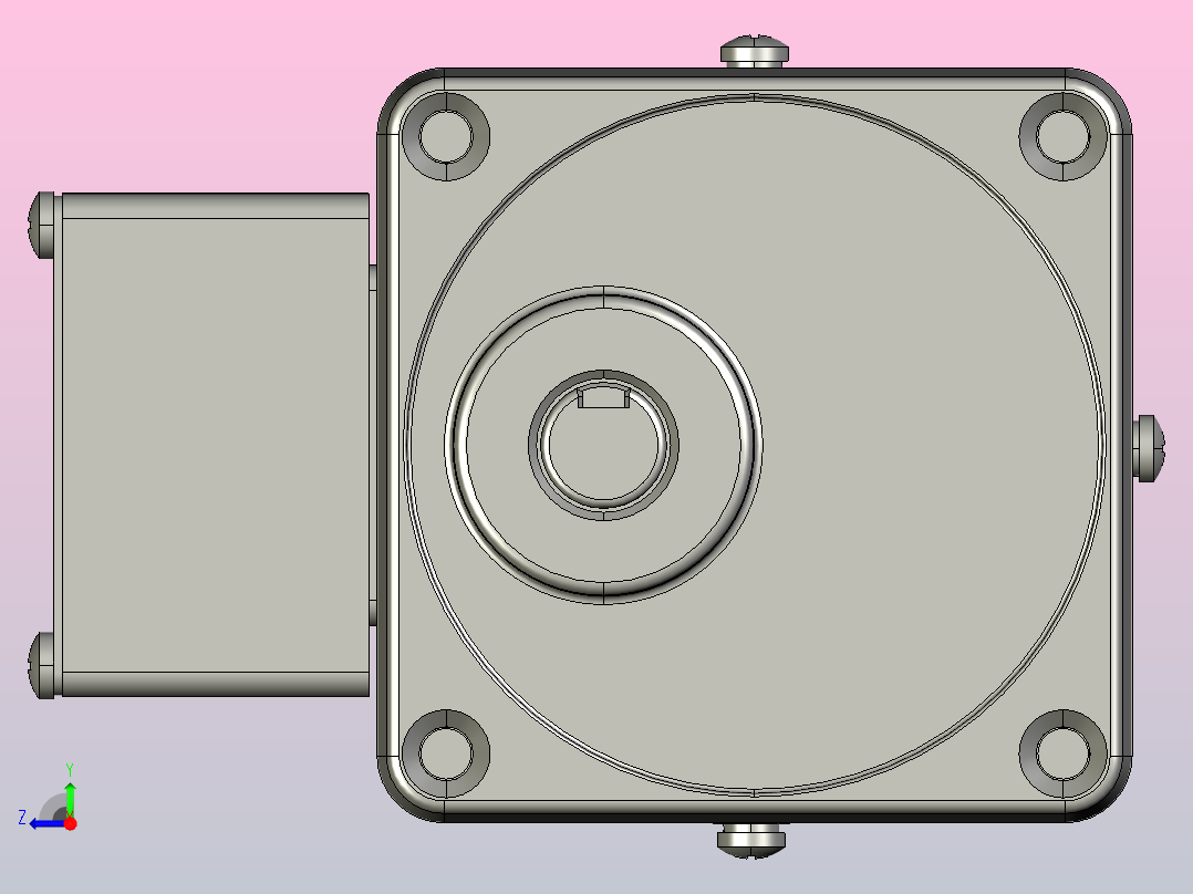 感应电机5IK60GU-CFT 5GU3K～200K右视图