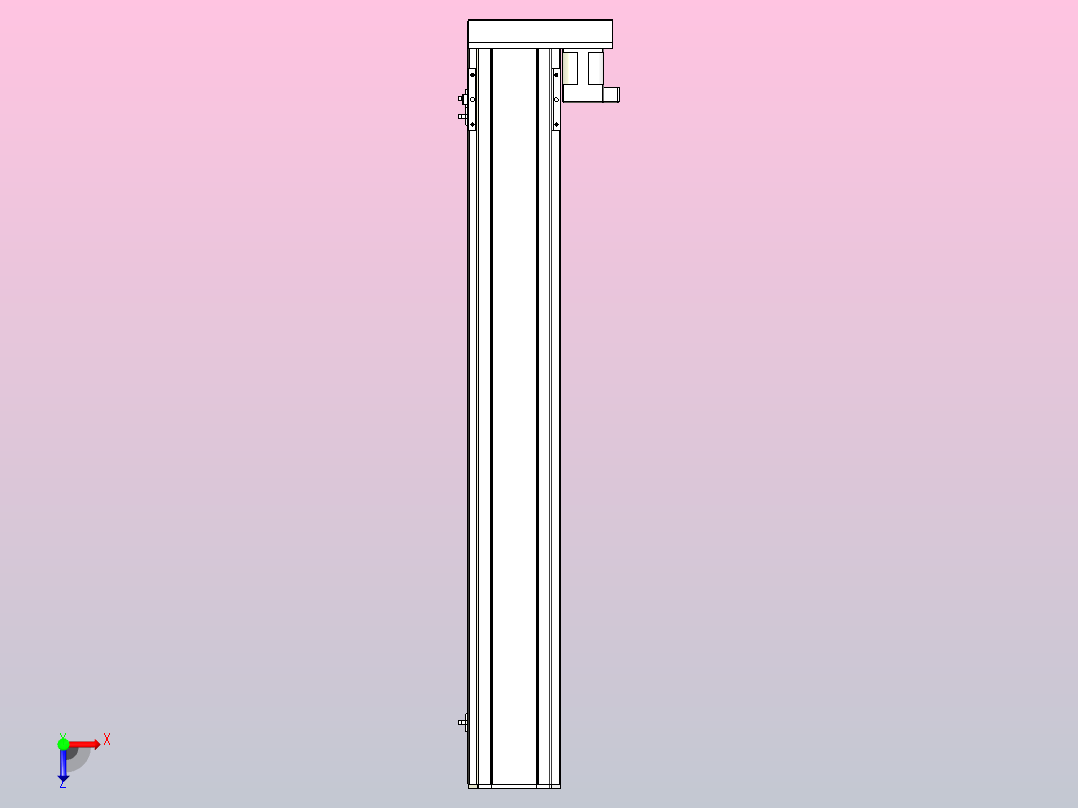 MTH13标准螺杆滑台[MTH13-L#-900-BR-P20-C3]俯视图