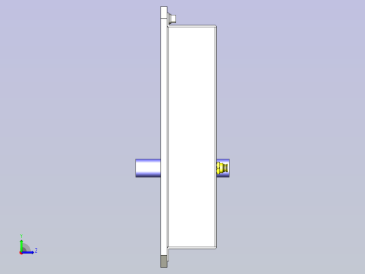 一款同时夹紧机构3D模型左视缩略图