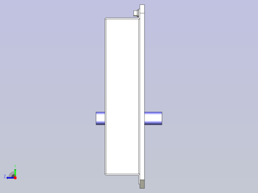 一款同时夹紧机构3D模型右视缩略图