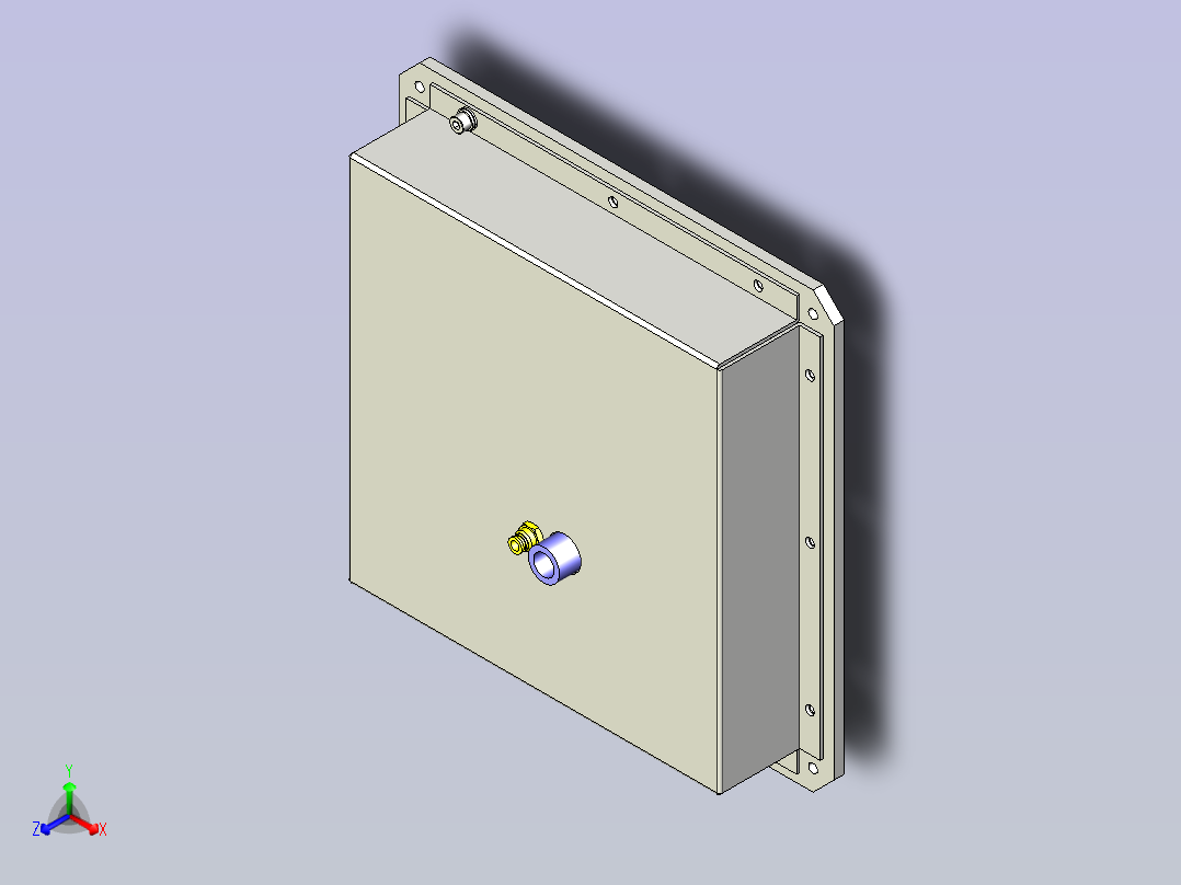 一款同时夹紧机构3D模型正等轴测图