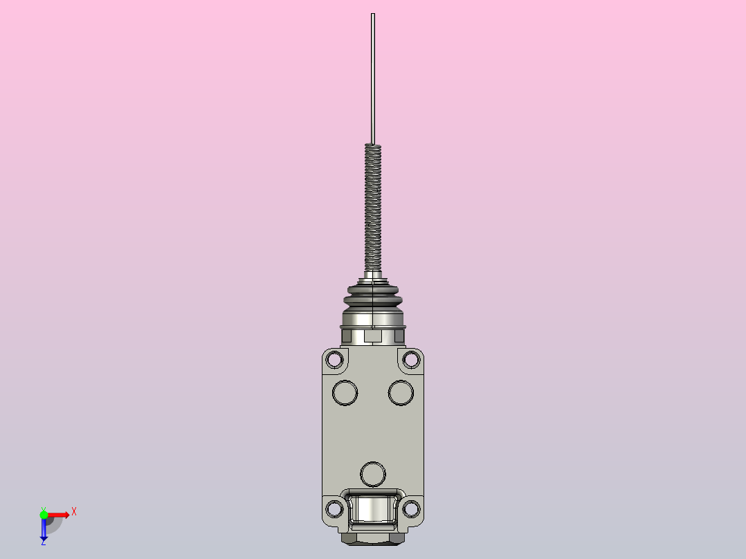 行程开关传感器TZ-5169俯视图