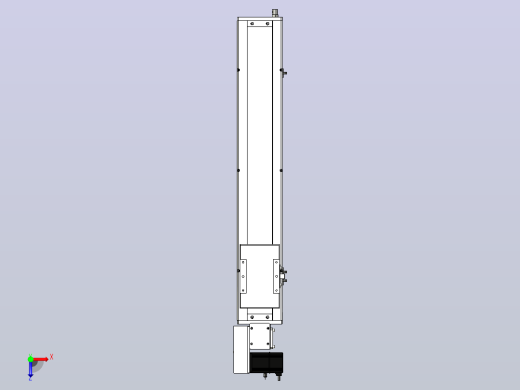 SCM14-600-L滚珠花健、支撑座、滚珠丝杠、交叉导轨、直线模组俯视缩略图