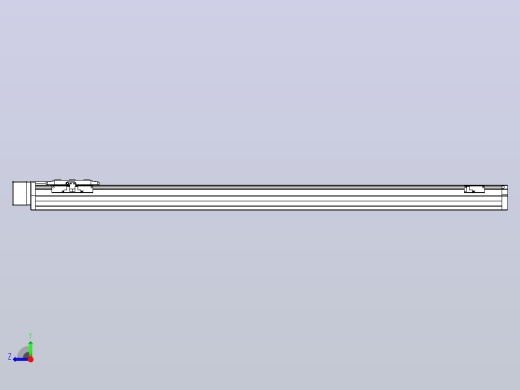 滚珠丝杠直线轴内置导轨TPA-GCR-80-1610C-L1000-MR-M40-N3右视缩略图