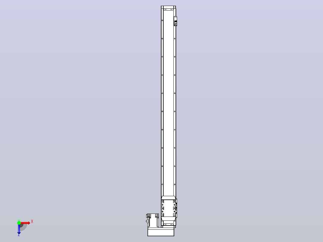 滚珠丝杠直线轴内置导轨TPA-GCR-80-1610C-L1000-MR-M40-N3俯视图