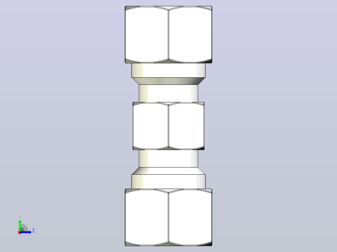 SKU 联管直二通卡套接头[SKU 08]左视图