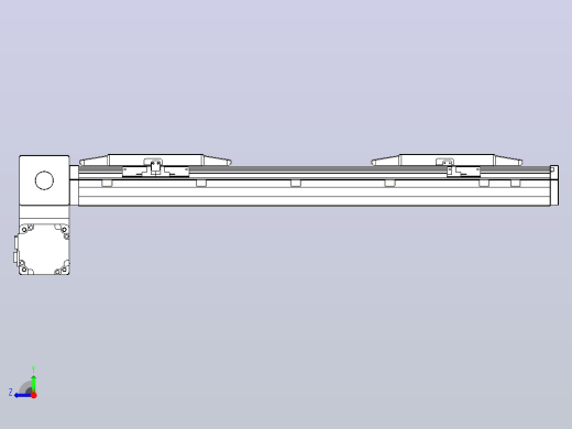 皮带直线轴双滑块型TPA-GCBS-150-P80-L100-LP-M75-N3右视缩略图