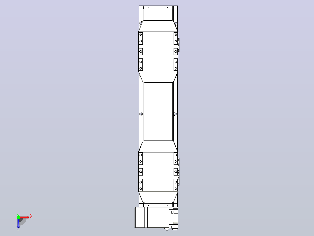 皮带直线轴双滑块型TPA-GCBS-150-P80-L100-LP-M75-N3俯视图