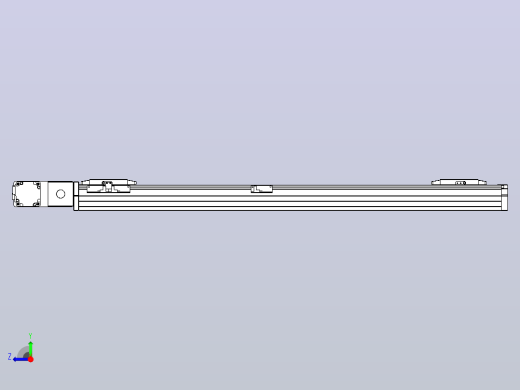 皮带直线轴双滑块型TPA-GCBS-80-P60-L350-QL-M20-N3右视缩略图