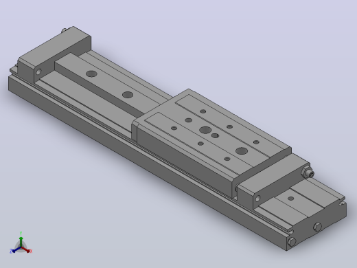 MXW16 精确气动滑台（行程：125～200）[MXW16-125]正等轴测缩略图