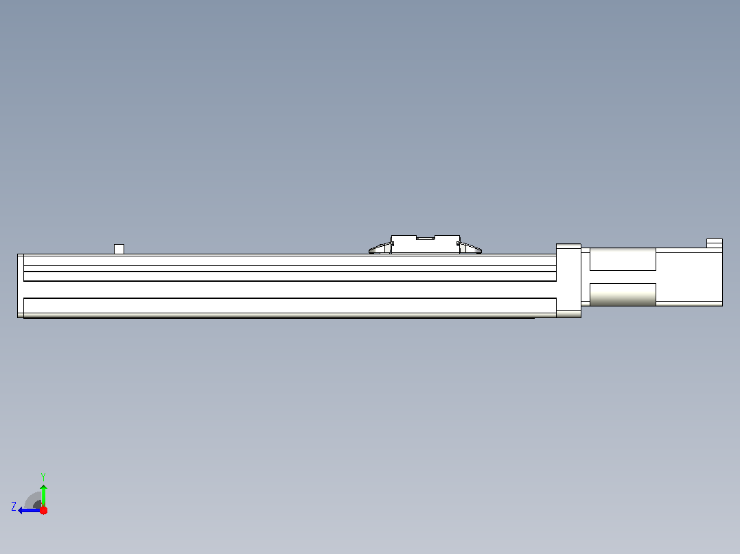 MTH5M标准螺杆滑台[MTH5M-L#-200-BC-P10-C3]右视图