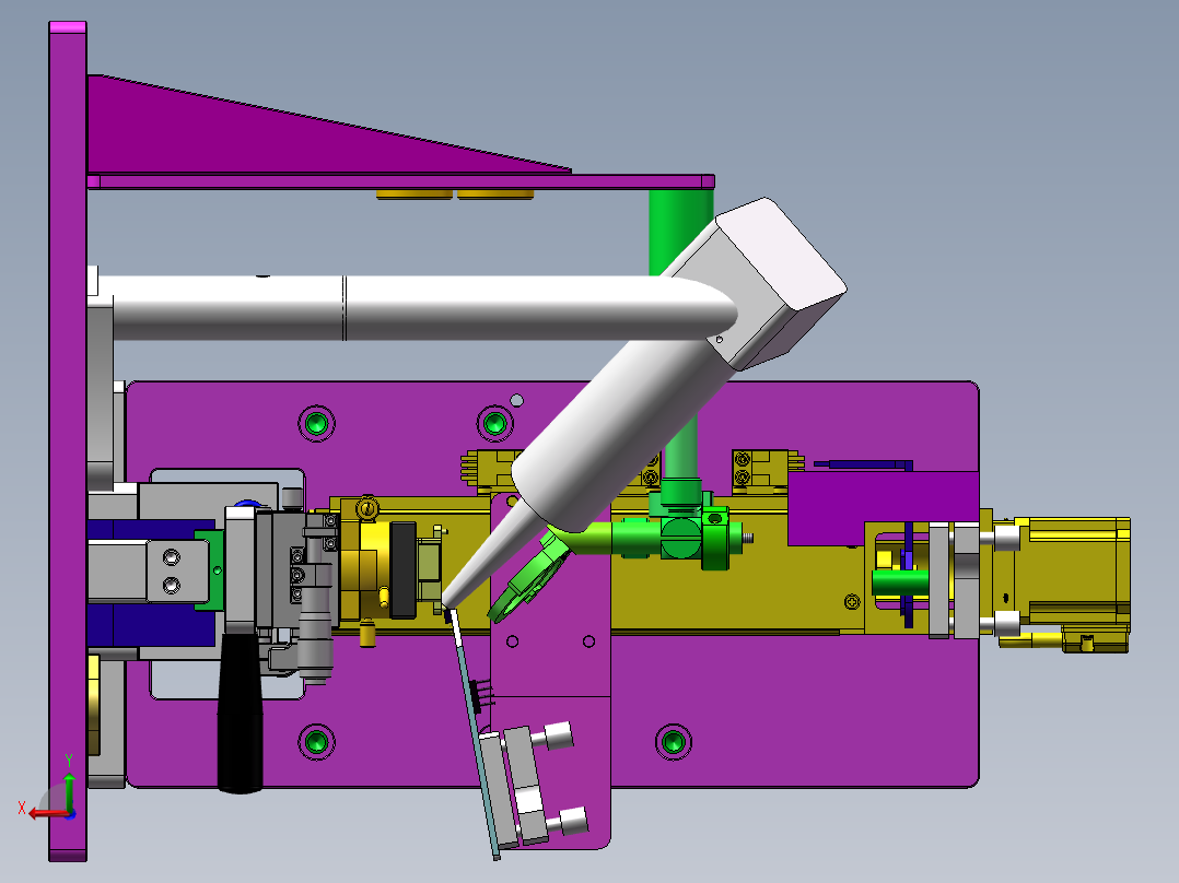 自动化光学测试夹具（SW16可编辑）后视图