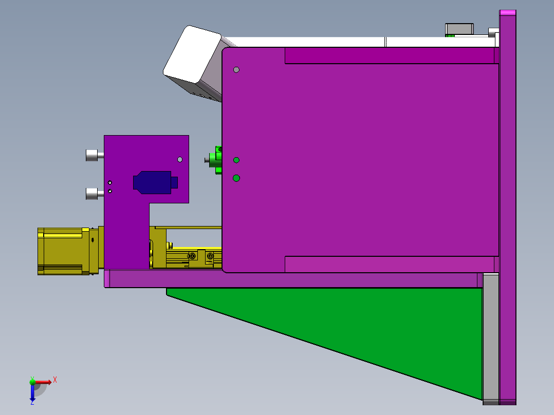 自动化光学测试夹具（SW16可编辑）俯视图