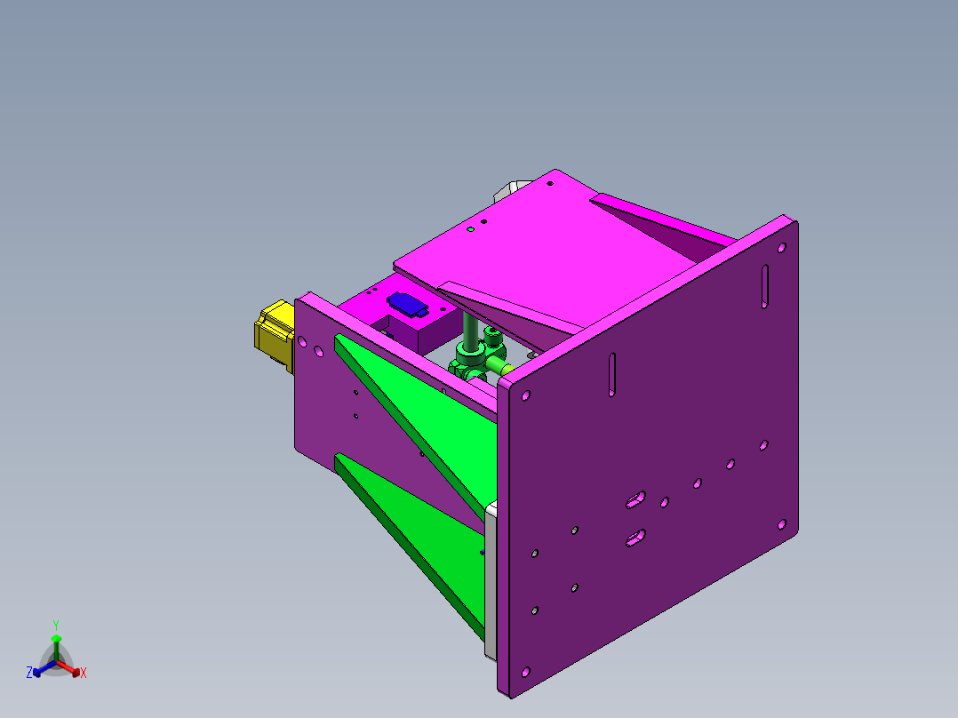 自动化光学测试夹具（SW16可编辑）正等轴测图