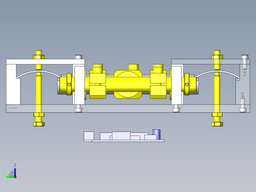 基于板簧的微调机构左视缩略图