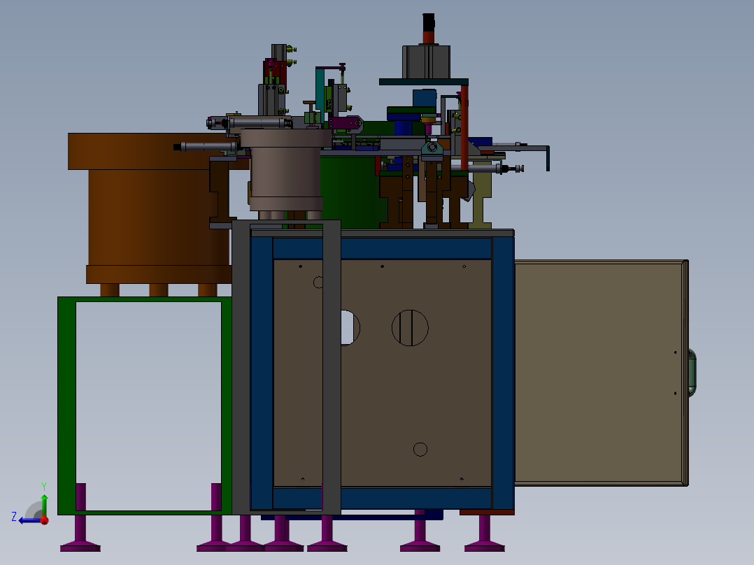 音频接口自动组装机3D图纸H959右视图