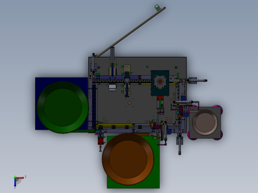 音频接口自动组装机3D图纸H959俯视缩略图