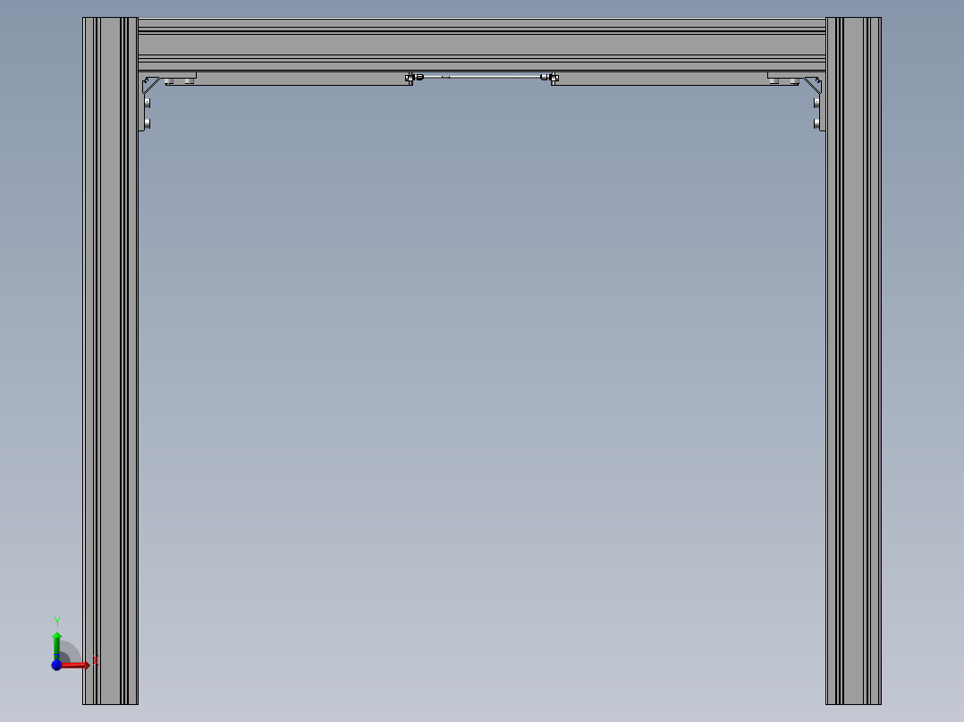 LED照明灯的布置前视图