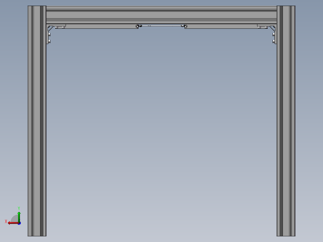 LED照明灯的布置后视图