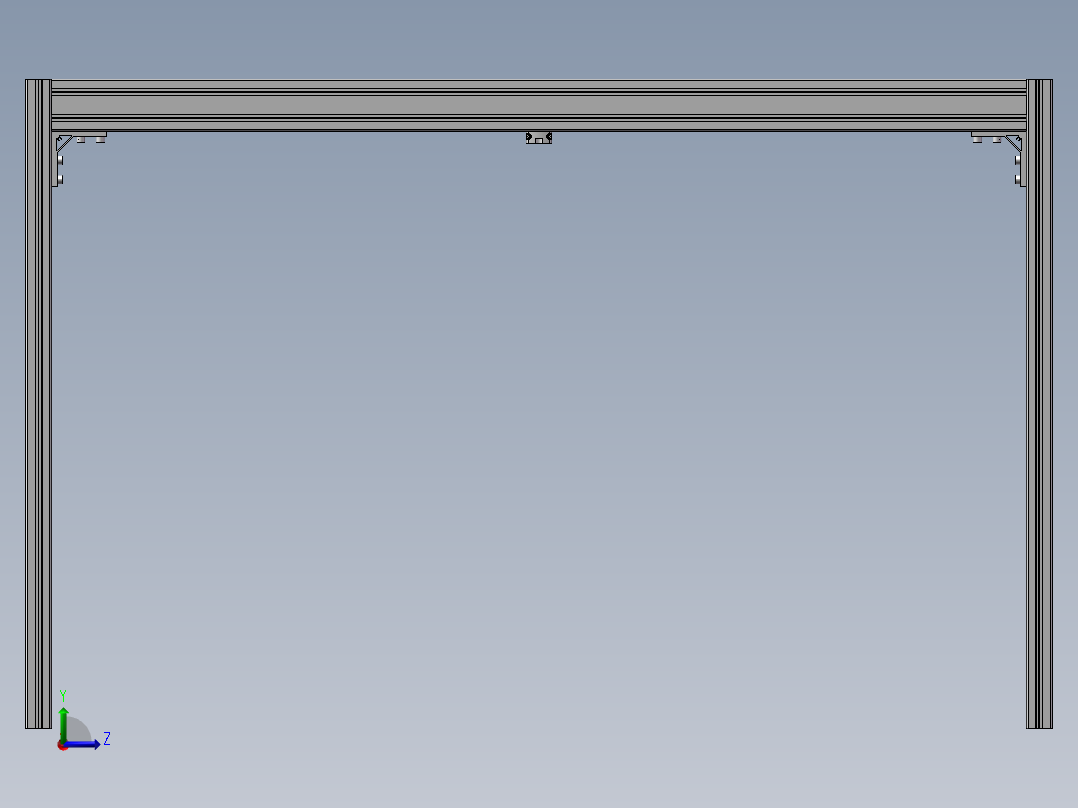 LED照明灯的布置左视图