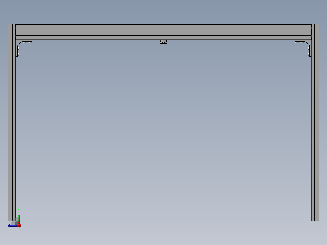 LED照明灯的布置右视图