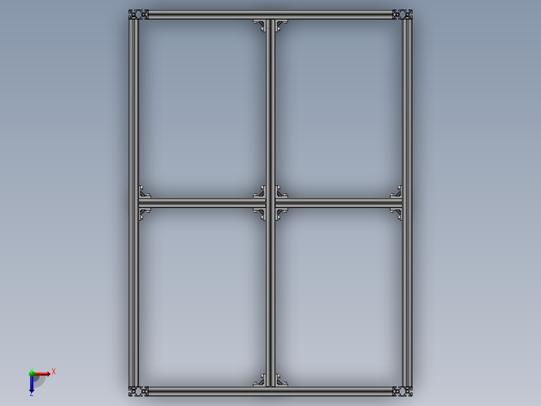 LED照明灯的布置俯视图