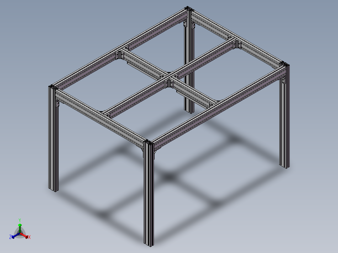 LED照明灯的布置正等轴测图