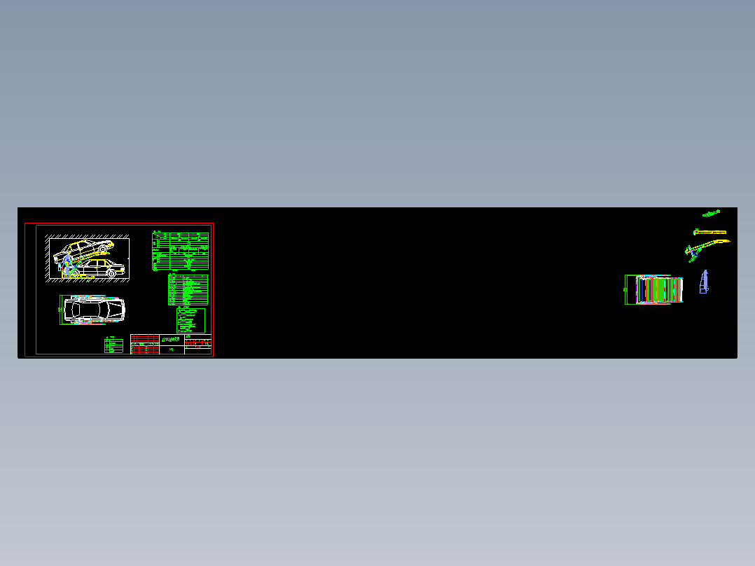 C02-PJS俯仰式立体车库CAD图纸