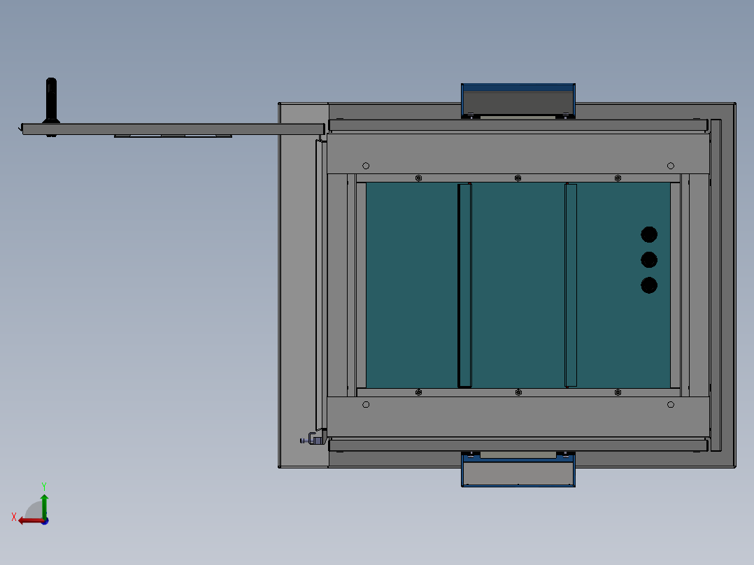 【E89】【IGS】【转】钣金机柜后视图