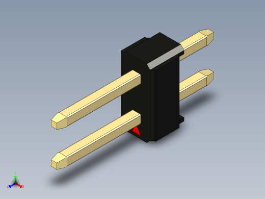彩色公头100mil（2.54mm）系列-DS1021_black_2x01p_100mil_Type1_rev1.0