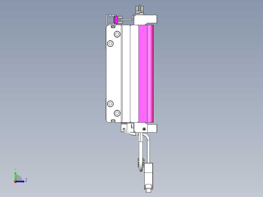 威洛博VL系列3d模型模组2VL17E1Y-S3100左视图