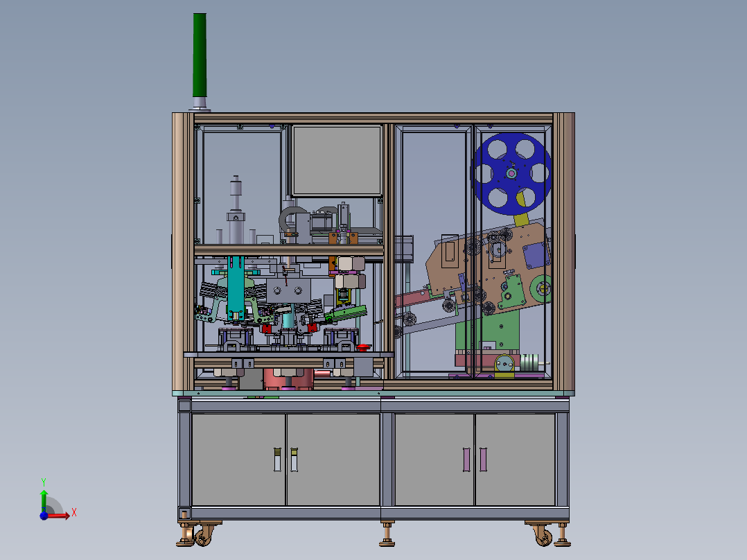 全自动苹果6贴膜机前视图